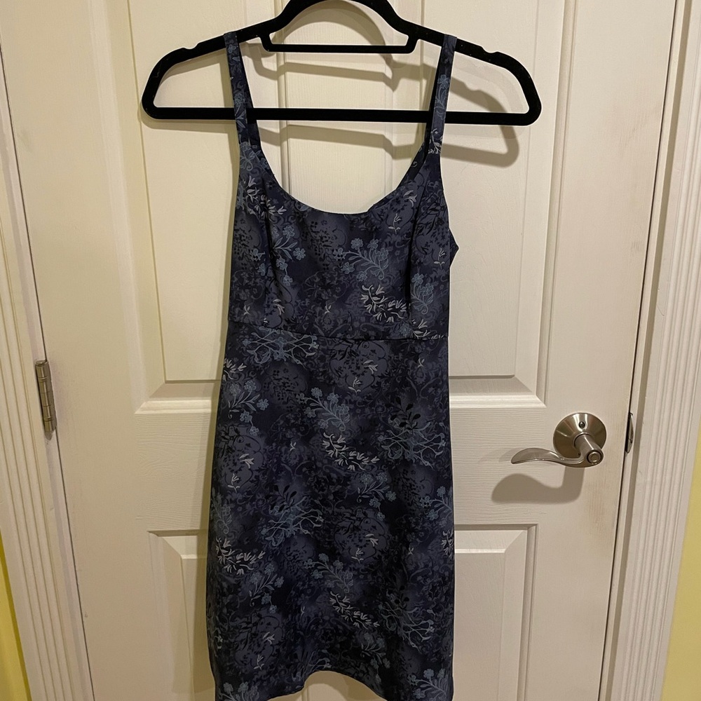 Blue floral dress